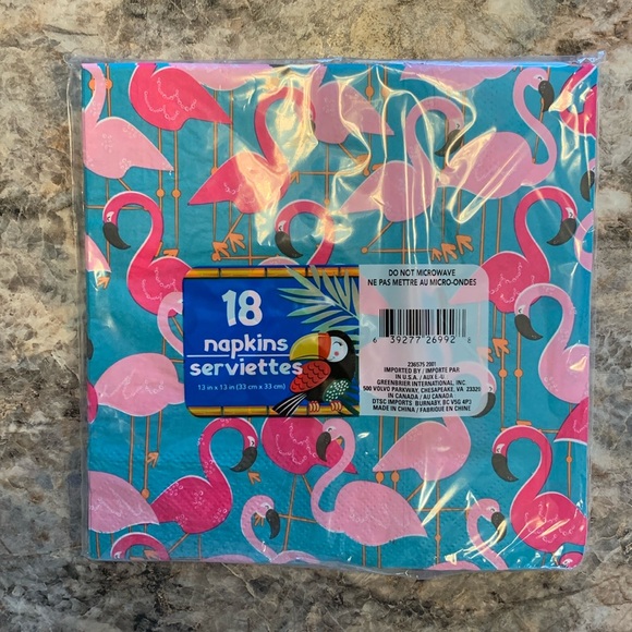 Flamingo Napkins - Picture 2 of 2
